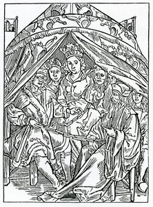 Della grande potenza e forza degli sciocchi, illustrazione dalla traduzione inglese di Alexander Barclay di 